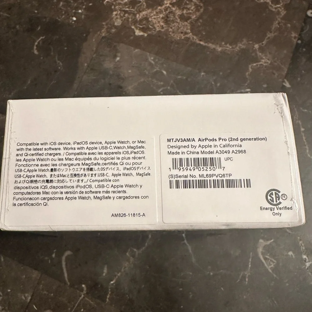 With receipt AirPods 2nd generation